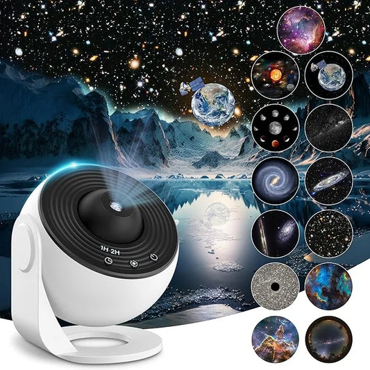 Galaxy Starry Sky Projector – 360° Rotating Night Light