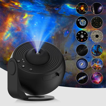 Galaxy Starry Sky Projector – 360° Rotating Night Light