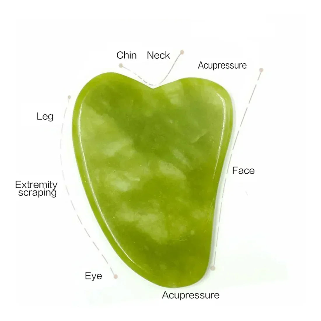 Natural Jade Roller & Gua Sha Facial Massage Set