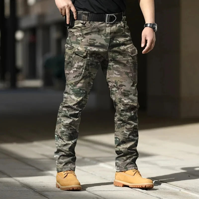 Men’s Tactical Cargo Pants – Stretchy Softshell Outdoor Trousers