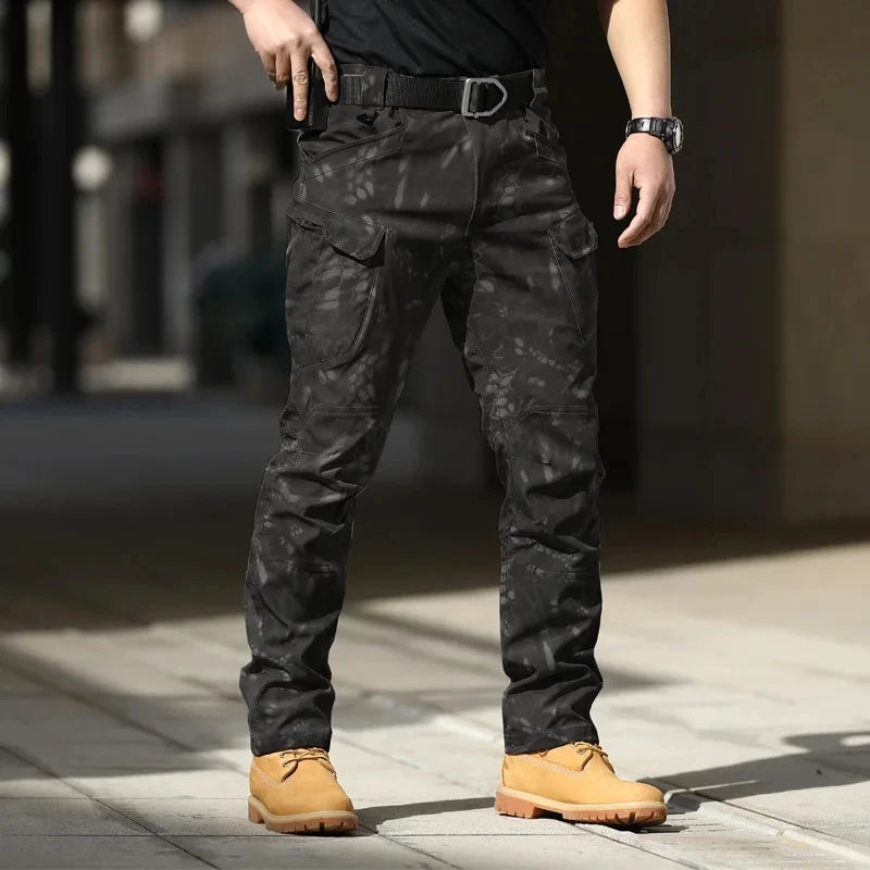 Men’s Tactical Cargo Pants – Stretchy Softshell Outdoor Trousers