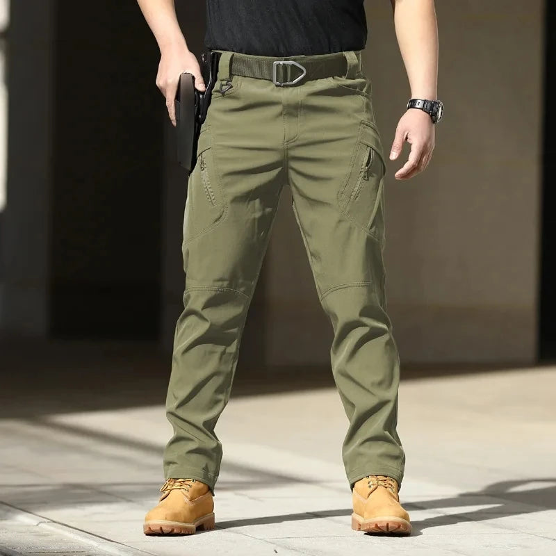 Men’s Tactical Cargo Pants – Stretchy Softshell Outdoor Trousers