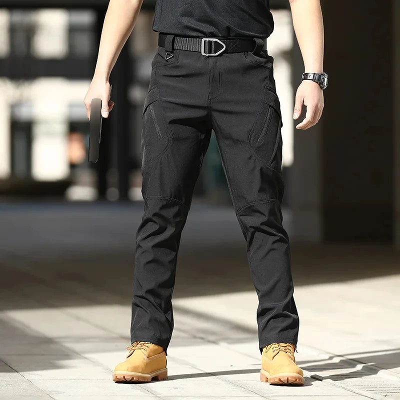 Men’s Tactical Cargo Pants – Stretchy Softshell Outdoor Trousers