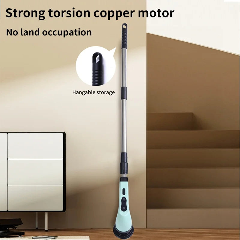 9-in-1 Electric Spin Cleaning Brush – Multi-Surface Scrubber