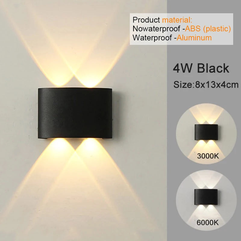 Modern LED Wall Sconce – White Up & Down Wall Light