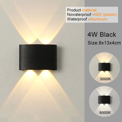 Modern LED Wall Sconce – White Up & Down Wall Light