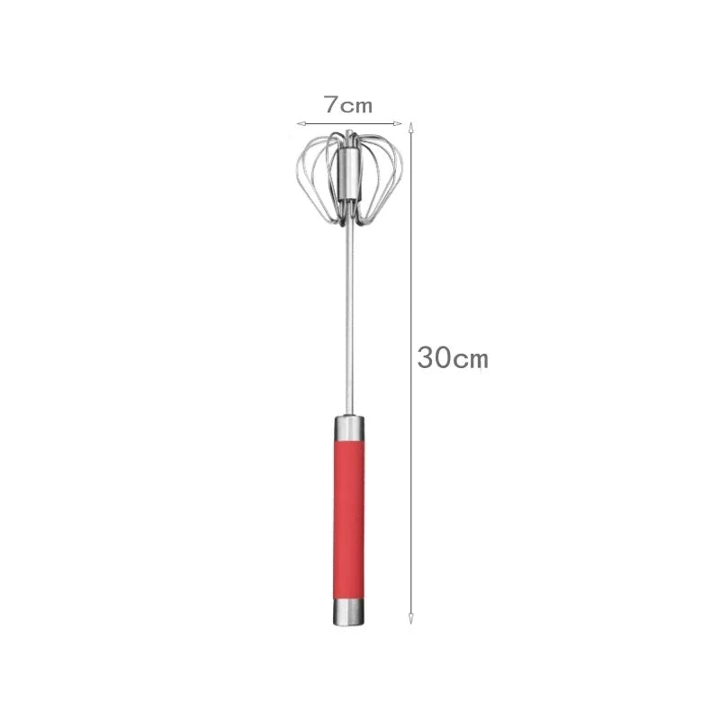 Hand Pressure Egg Beater – Stainless Steel Manual Whisk