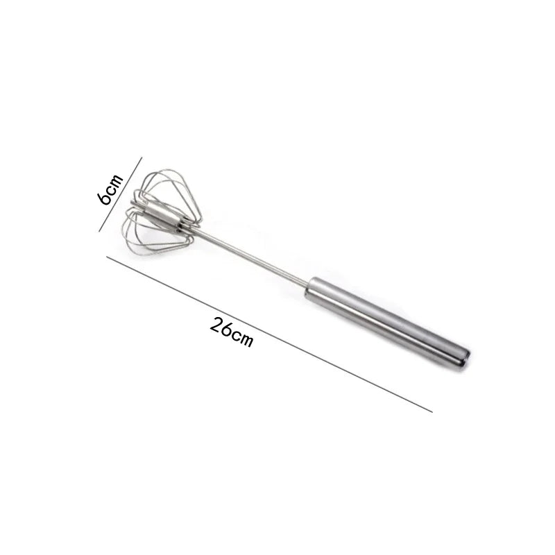 Hand Pressure Egg Beater – Stainless Steel Manual Whisk