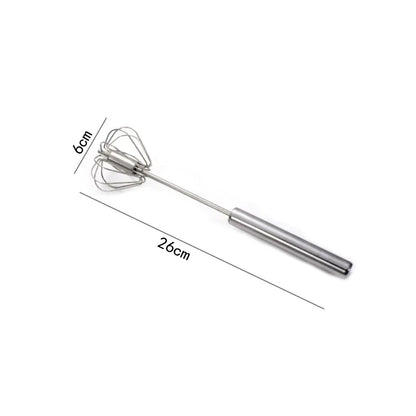 Hand Pressure Egg Beater – Stainless Steel Manual Whisk