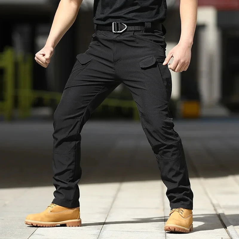 Men’s Tactical Cargo Pants – Stretchy Softshell Outdoor Trousers
