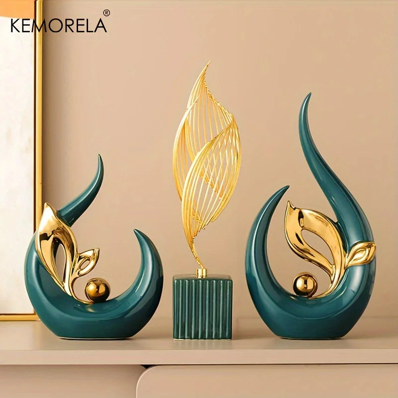 Nordic Ceramic Statue – Luxury Decorative Sculpture & Figurine