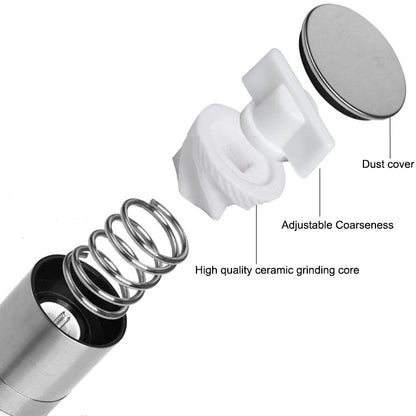 2-in-1 Manual Salt & Pepper Grinder – Stainless Steel Spice Mill