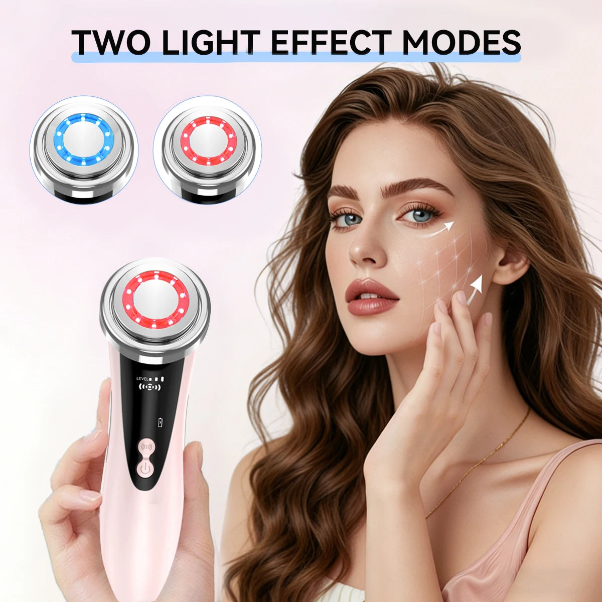 EMS Microcurrent Facial Beauty Device – Portable Skin Care Massager