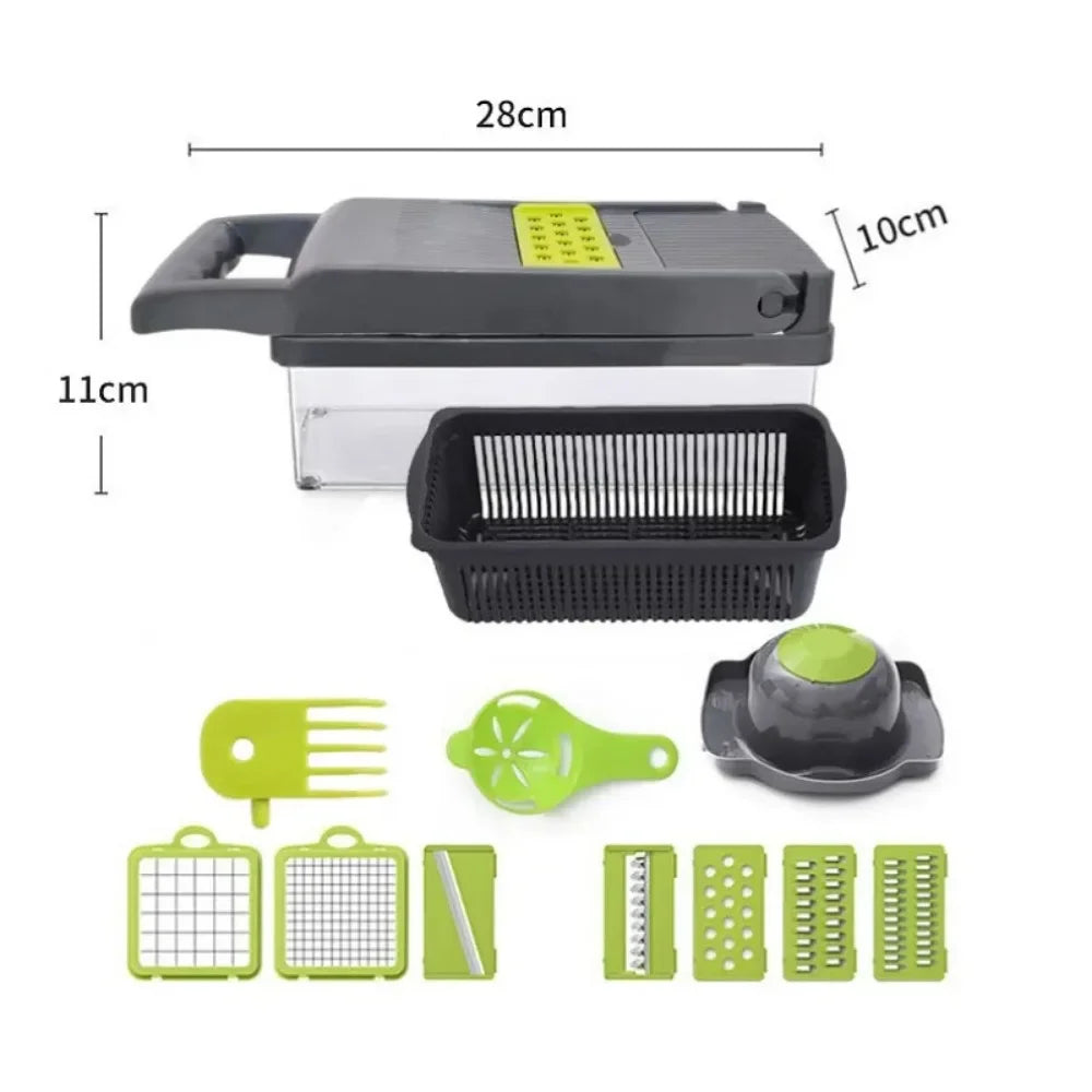 14-in-1 Vegetable Chopper – Multifunctional Food Slicer & Dicer