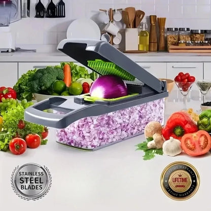 14-in-1 Vegetable Chopper – Multifunctional Food Slicer & Dicer