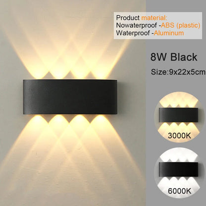 Modern LED Wall Sconce – White Up & Down Wall Light