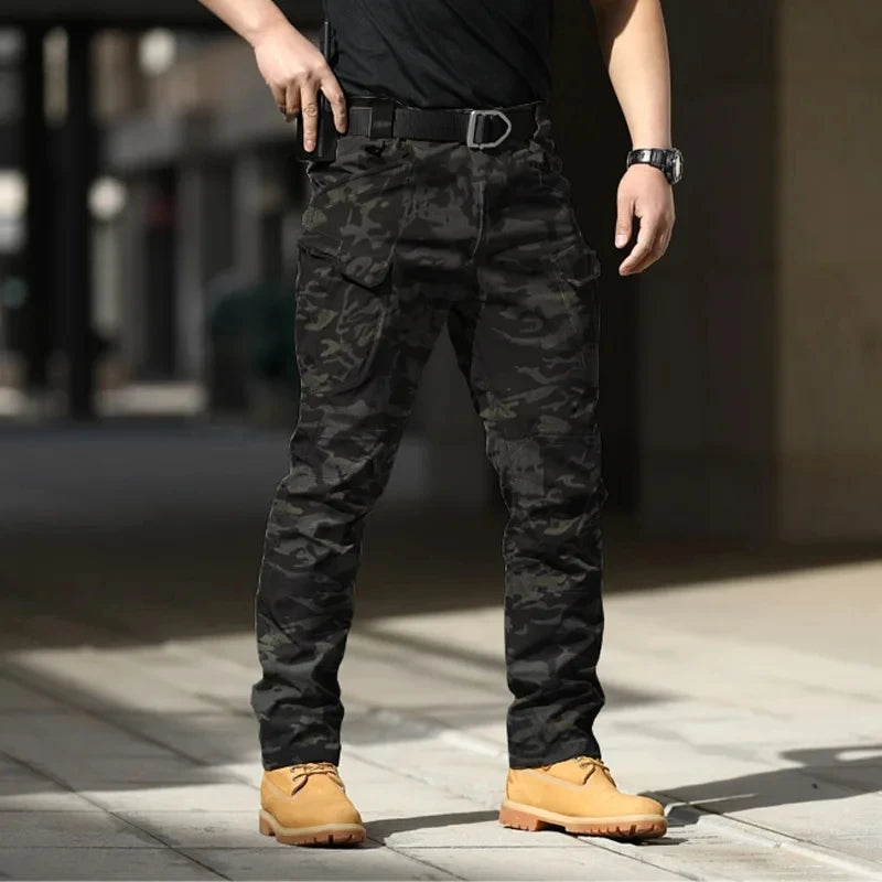 Men’s Tactical Cargo Pants – Stretchy Softshell Outdoor Trousers