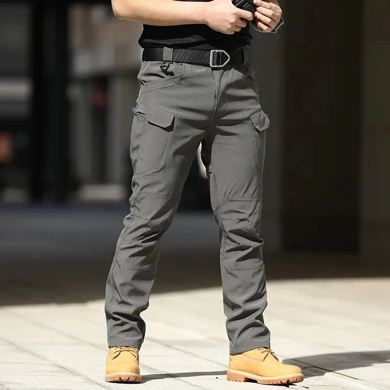 Men’s Tactical Cargo Pants – Stretchy Softshell Outdoor Trousers