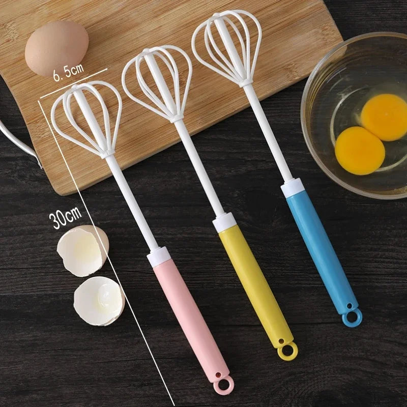 Hand Pressure Egg Beater – Stainless Steel Manual Whisk
