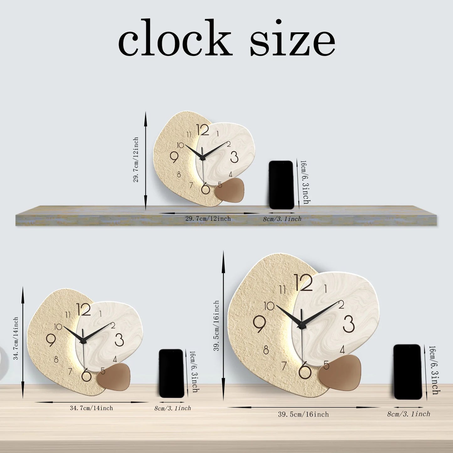 Modern Minimalist Silent Wall Clock – Quartz Home Décor