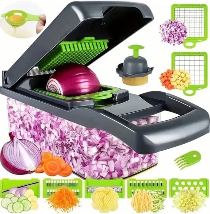 14-in-1 Vegetable Chopper – Multifunctional Food Slicer & Dicer