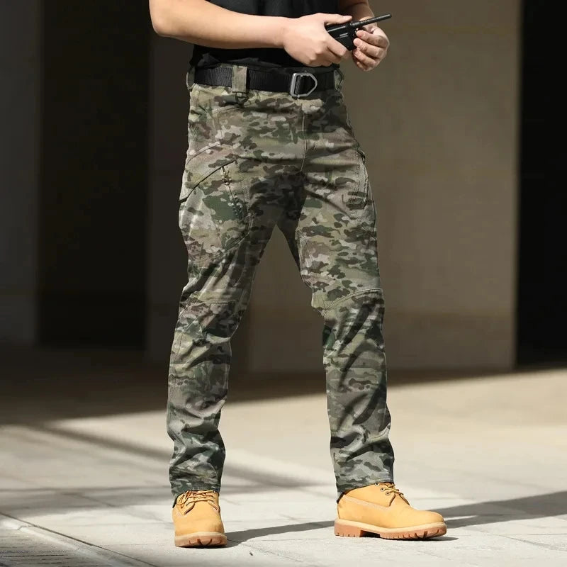 Men’s Tactical Cargo Pants – Stretchy Softshell Outdoor Trousers