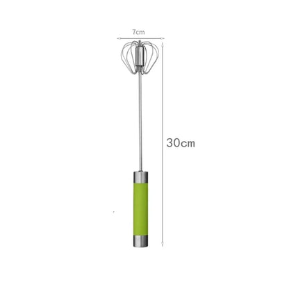 Hand Pressure Egg Beater – Stainless Steel Manual Whisk