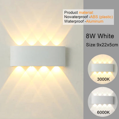 Modern LED Wall Sconce – White Up & Down Wall Light