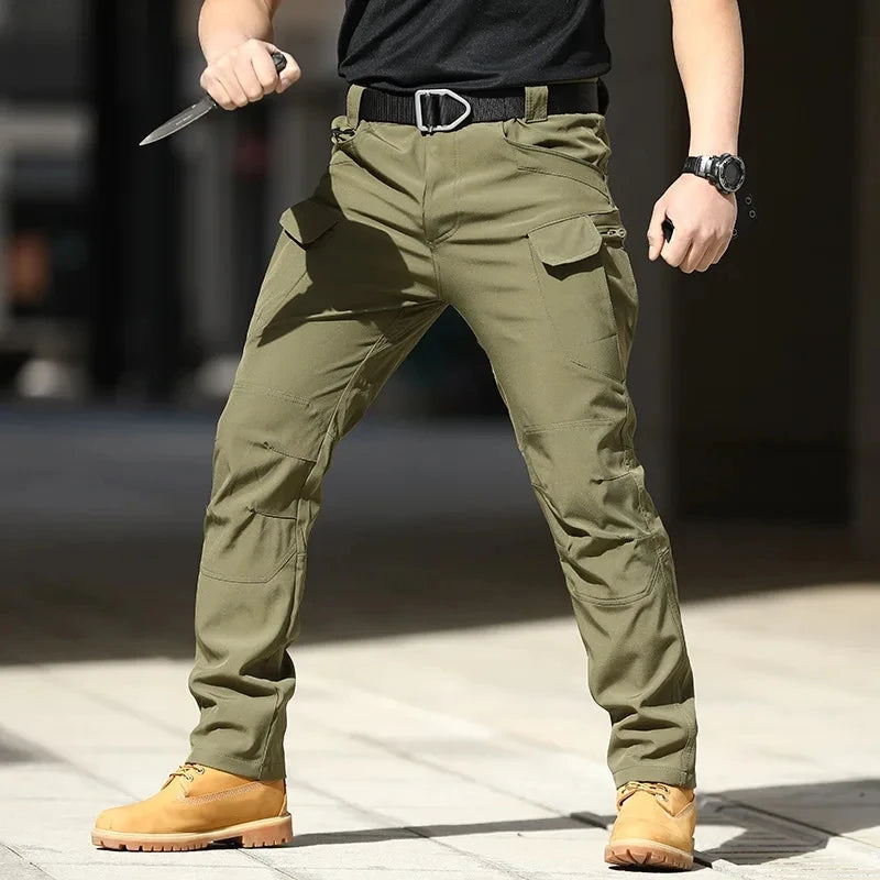 Men’s Tactical Cargo Pants – Stretchy Softshell Outdoor Trousers