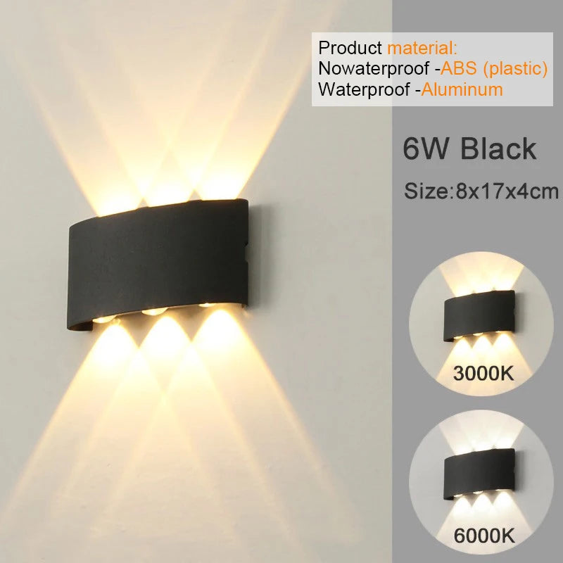 Modern LED Wall Sconce – White Up & Down Wall Light