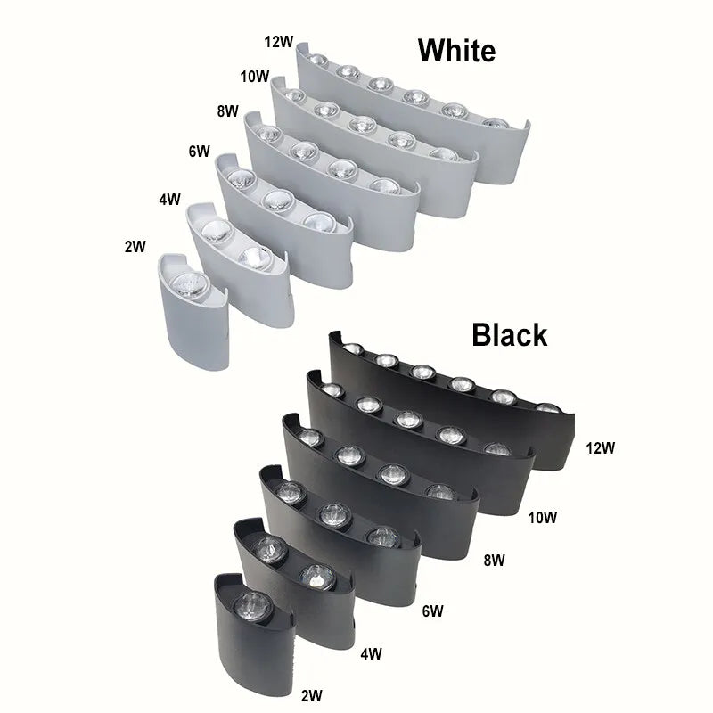 Modern LED Wall Sconce – White Up & Down Wall Light