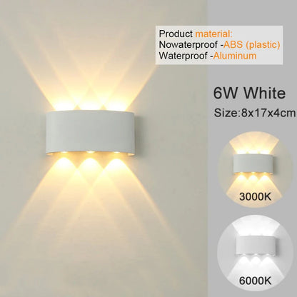 Modern LED Wall Sconce – White Up & Down Wall Light