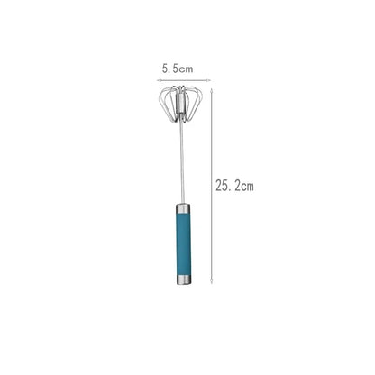 Hand Pressure Egg Beater – Stainless Steel Manual Whisk