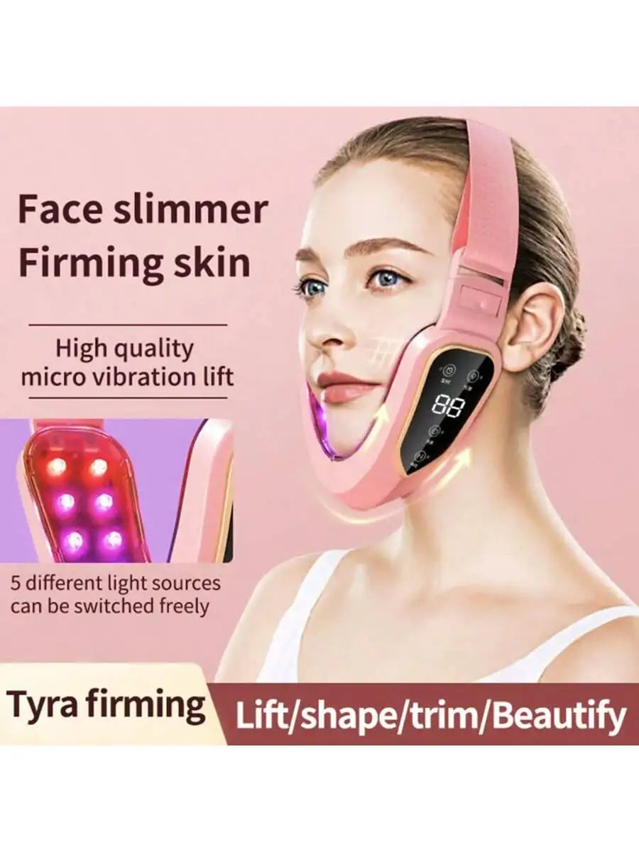 5-Mode Face Massager – 12-Intensity Vibration & Heating Device