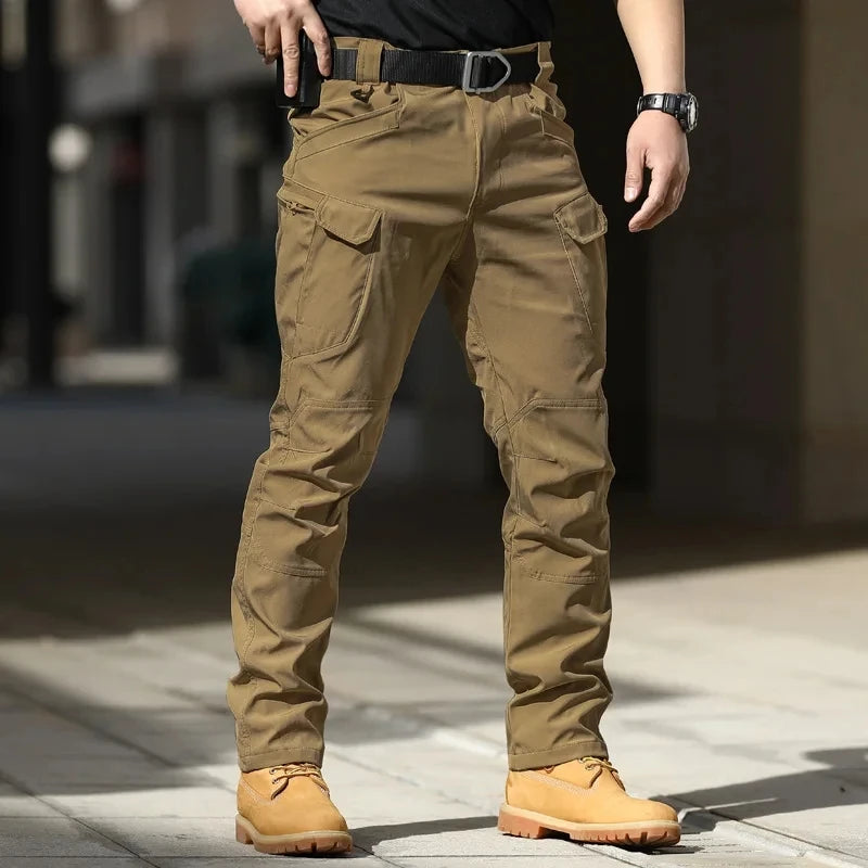 Men’s Tactical Cargo Pants – Stretchy Softshell Outdoor Trousers