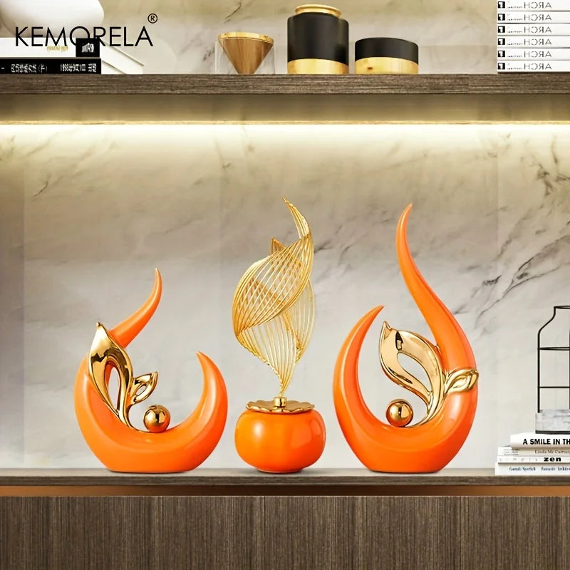 Nordic Ceramic Statue – Luxury Decorative Sculpture & Figurine
