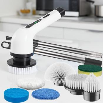9-in-1 Electric Spin Cleaning Brush – Multi-Surface Scrubber